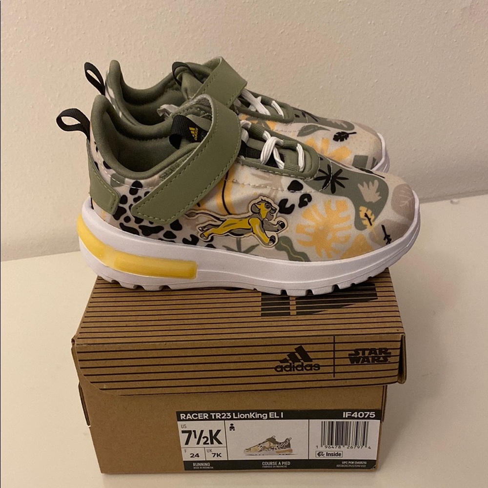 Adidas Star Wars Kids Shoes - Racer TR23 LionKing EL I - Green and Yellow